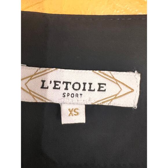 L'Etoile Sport Button-Embellished Poplin Mini Golf Skirt Black Womens Size XS - Picture 7 of 10